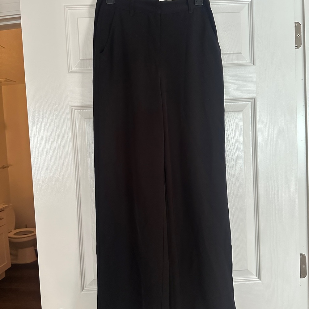 Max Studio Black Wide-Legged Pants for Work